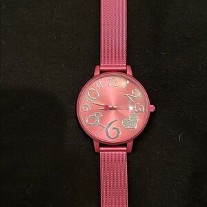 Betsey Johnson Pink Watch